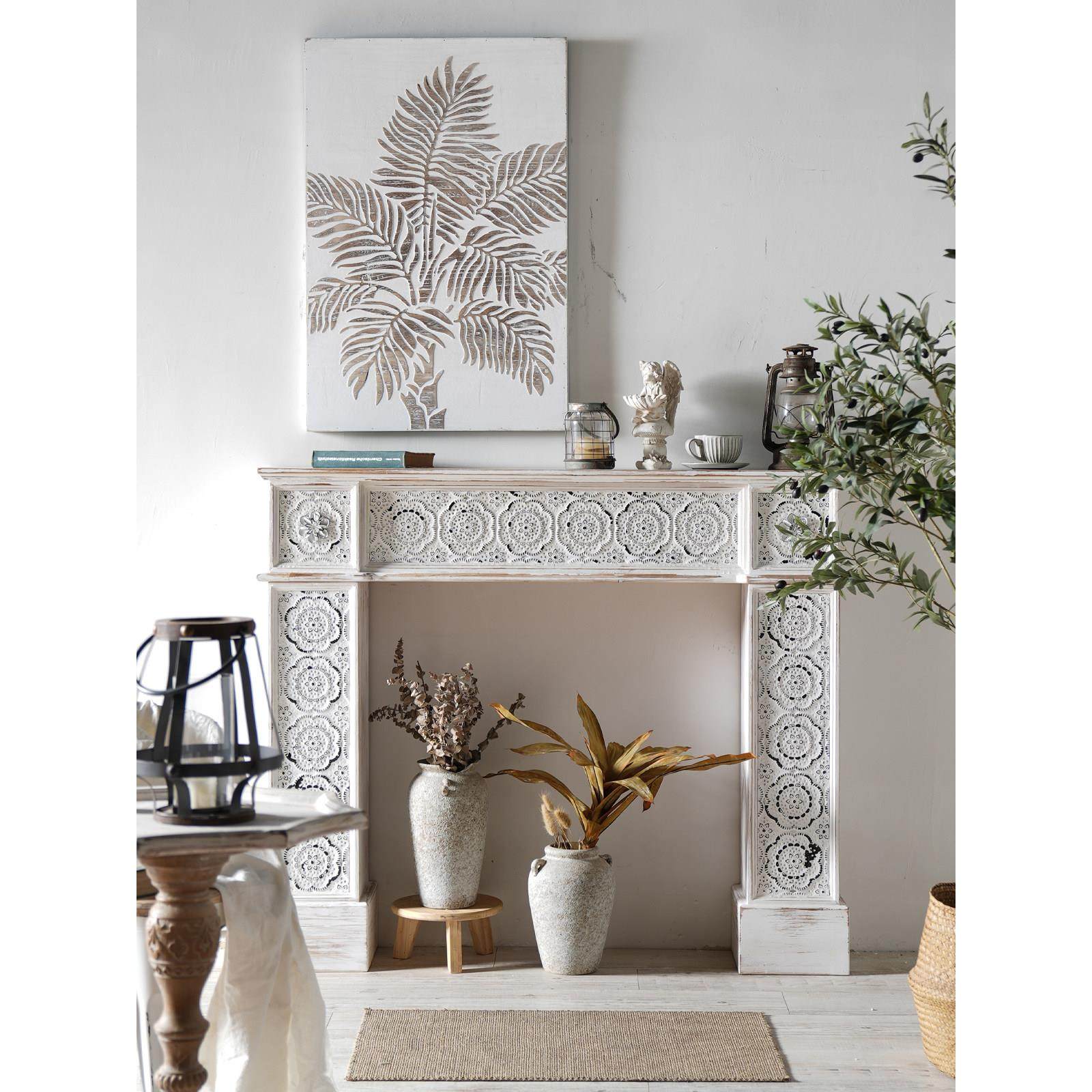 法式覆古实木壁炉架白色装饰柜婚礼摆架客厅展示民宿玄关隔断台,住宅家具,壁炉架/壁炉柜,淘宝优惠券,粉丝福利购,淘宝优惠卷