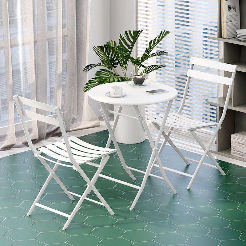 网红阳台可折叠小桌椅三件套奶茶店外摆户外室外咖啡休闲套装组合