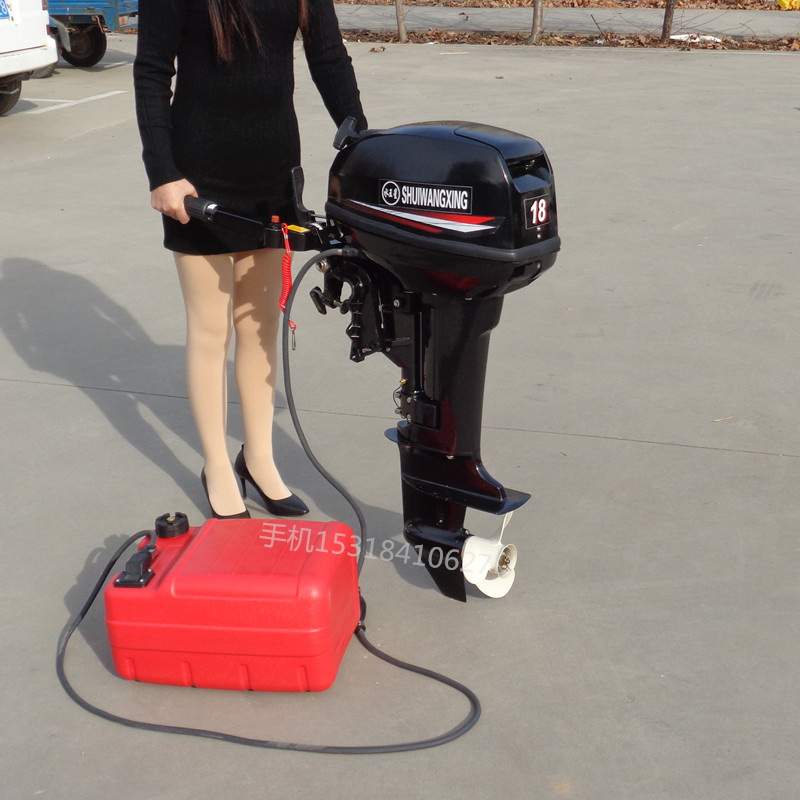 小型船挂机 性能稳定汽油船挂机 皮筏艇用挂桨机 船用舷外机