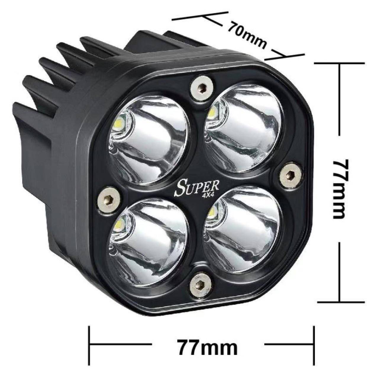 40瓦JL牧马人A柱小灯LED灯越野车防水改装大灯