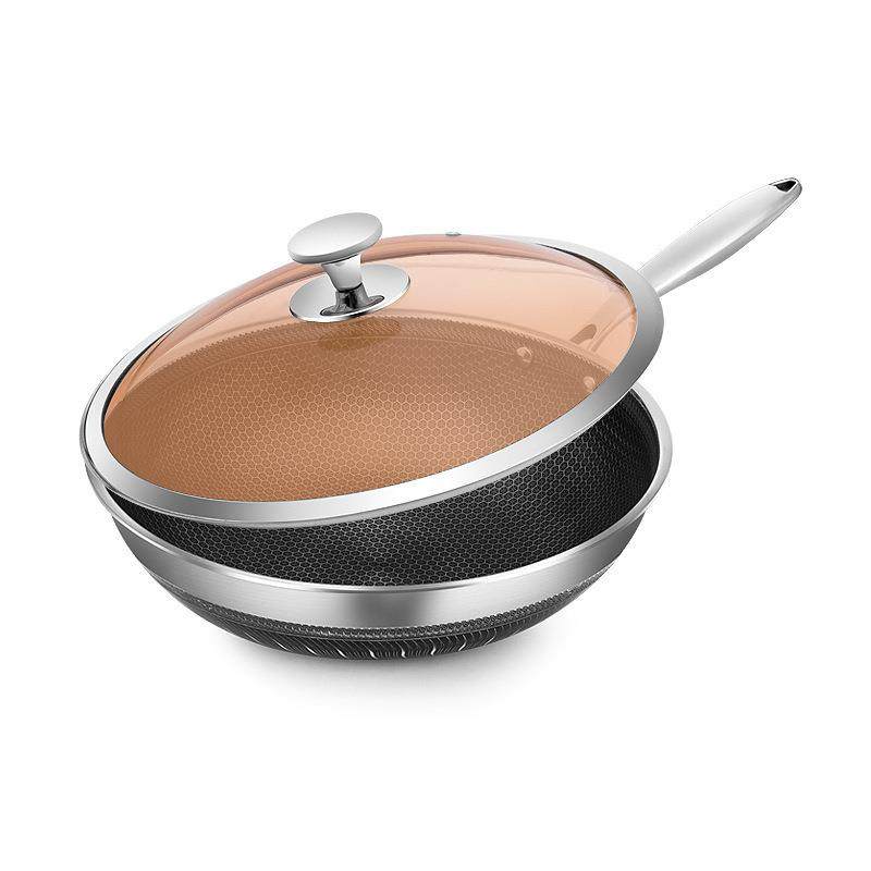 德国新款304不锈钢炒菜锅无油烟不粘锅无涂层家用炒菜锅直销,家装灯饰光源,其它灯具灯饰,淘宝优惠券,粉丝福利购,淘宝优惠卷