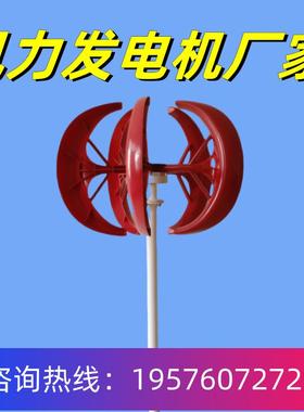 6V100W垂直轴风力发电机风光互补路灯红灯笼小型发电机3.2V大功率