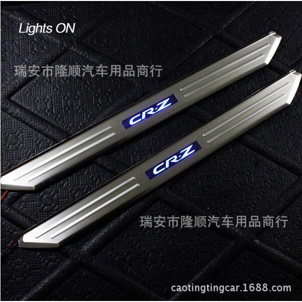 CRZ不锈钢带灯门槛条LED迎宾踏板
