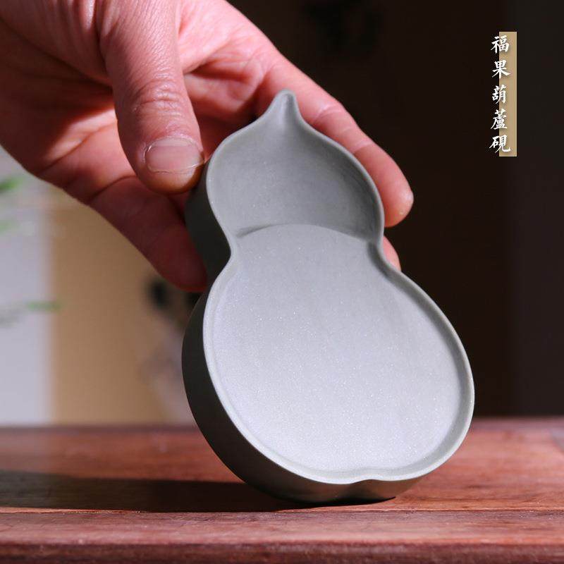 肇庆5寸福果砚葫芦把玩创意文房书法磨墨写字文博端砚