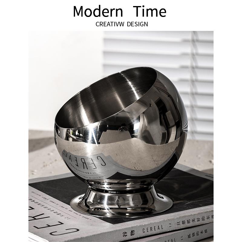 不锈钢桌面垃圾桶轻奢风可爱小号迷你家用简约台面桌上收纳筒新品