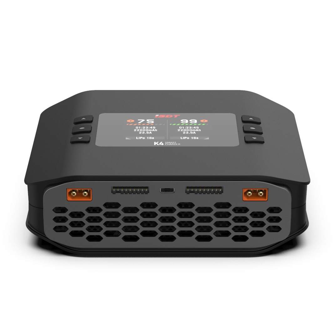 ISDT 艾斯特 K4 充电器 20A 600W双路双通道 大功率智能充电器