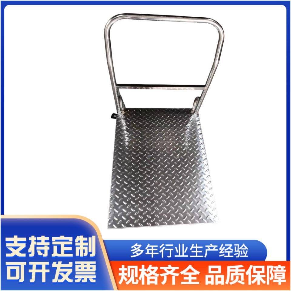 不锈钢304/201小推车平板车折叠拉货拖车万向轮