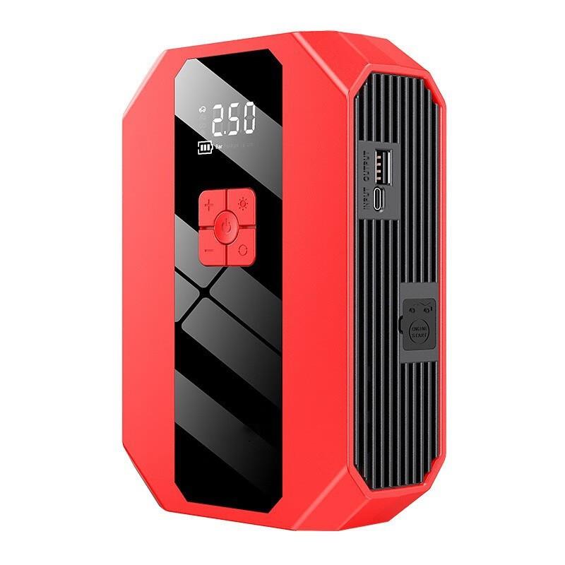 汽车应急启动电源12v充气泵一体机户外电源汽车搭电打火神器