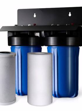 2stage-10寸大胖蓝瓶透明瓶抗压双联两联挂板全屋净水