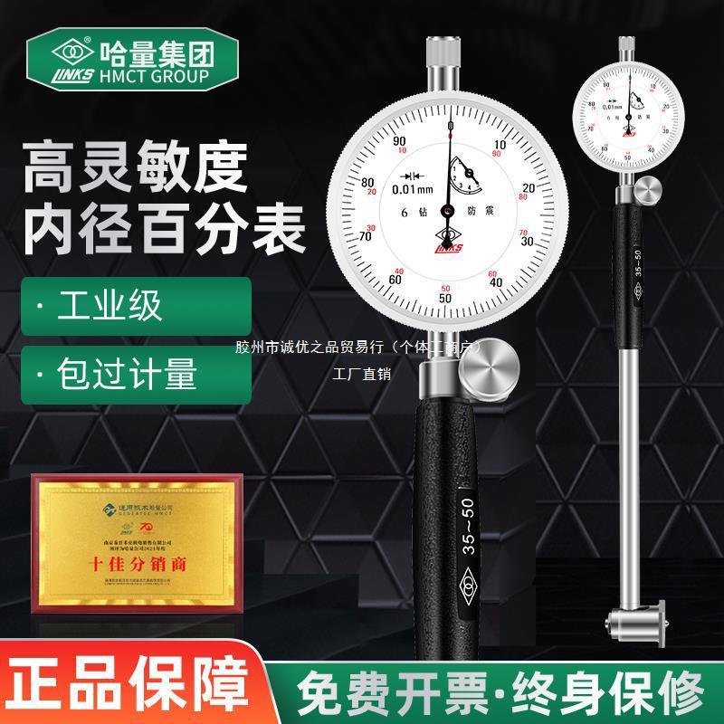 哈量桂量内径百分表涨簧式护桥式内径量表18-3550-160-250-450