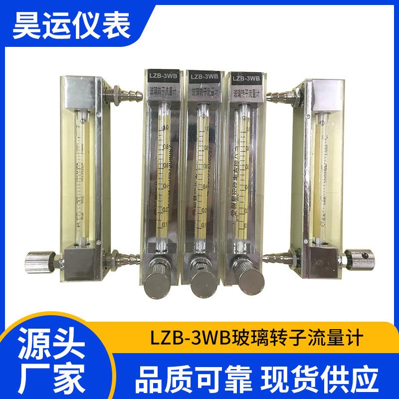 LZB-3WB玻璃转子流量计气体液体耐腐玻璃转子流量计流量表玻璃管