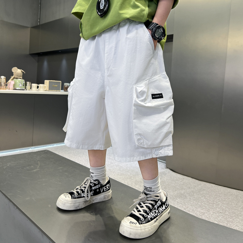 男童夏季薄款短裤2025新款中大童五分工装裤子儿童休闲中裤夏装潮
