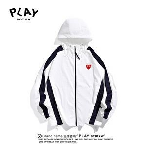 UPF抗紫外线情侣款 官方防晒衣男夏季 户外运动连帽外套 AVMXW PLAY
