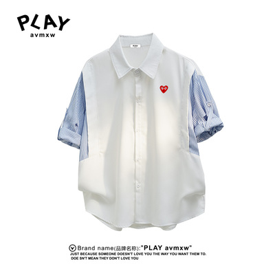 PLAYAVMXW拼接休闲短袖外套