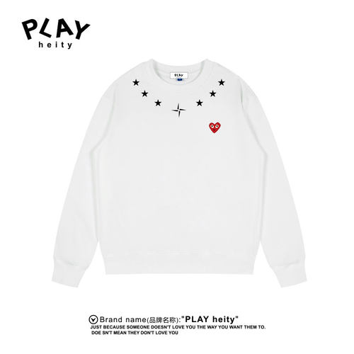 PLAYHEITY情侣款爱心圆领卫衣