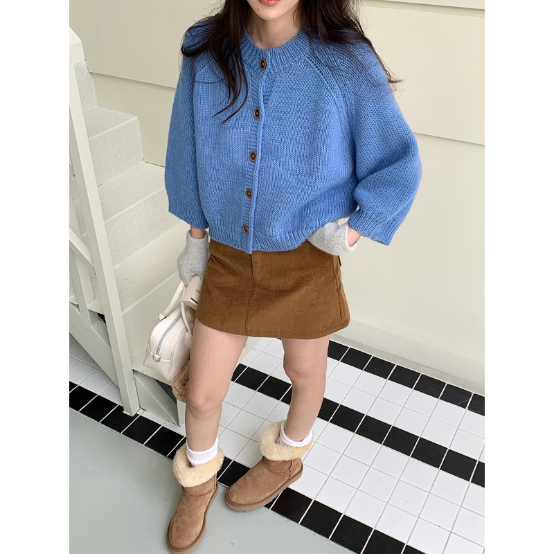 100棉羊毛 3thMorning早秋新款 软糯慵懒风100绵羊毛针织开衫