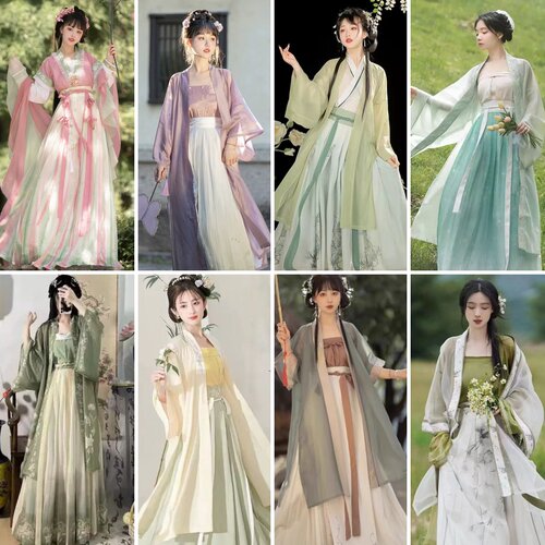 出租汉服【宋制】夏季清凉绿色
