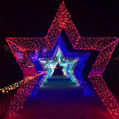 新款 LED穿越时光造型灯 梦幻灯光节造型灯星星灯光隧道节日造型灯