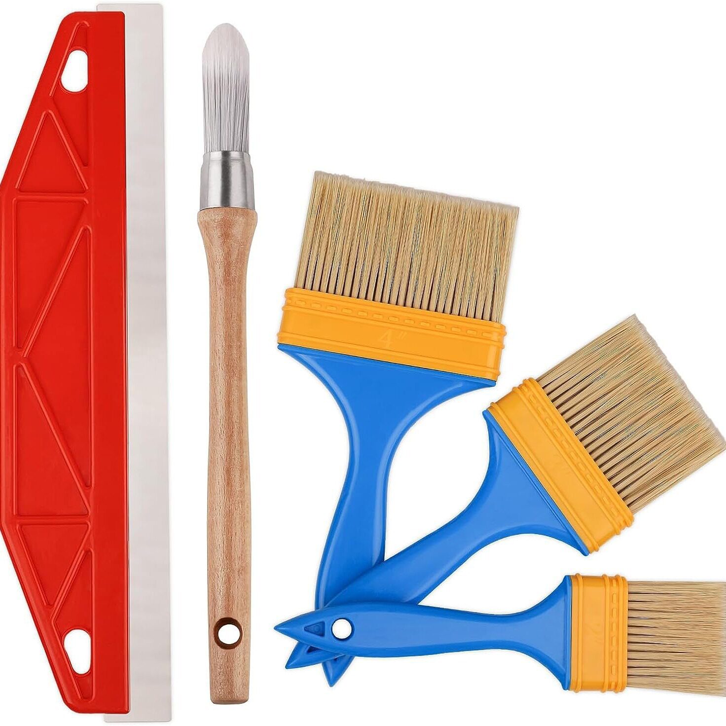 修边刷工具套装 墙壁用油漆边缘画刷圆形装饰画刷 用于房屋绘画