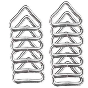 100个装现货金属3.8cm等腰三角形扣 手袋扣包带蹦床三角环铁线扣