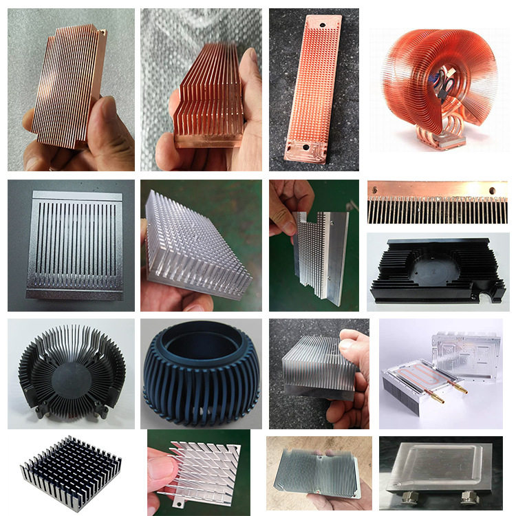 铝板铝材紫铜 散热片器 剖沟 密齿开槽加工 碱洗毛刺处理阳极表面