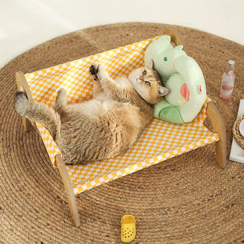 猫窝离地夏季猫床四季通用猫吊床夏天摇篮床可拆洗猫躺椅猫咪沙发