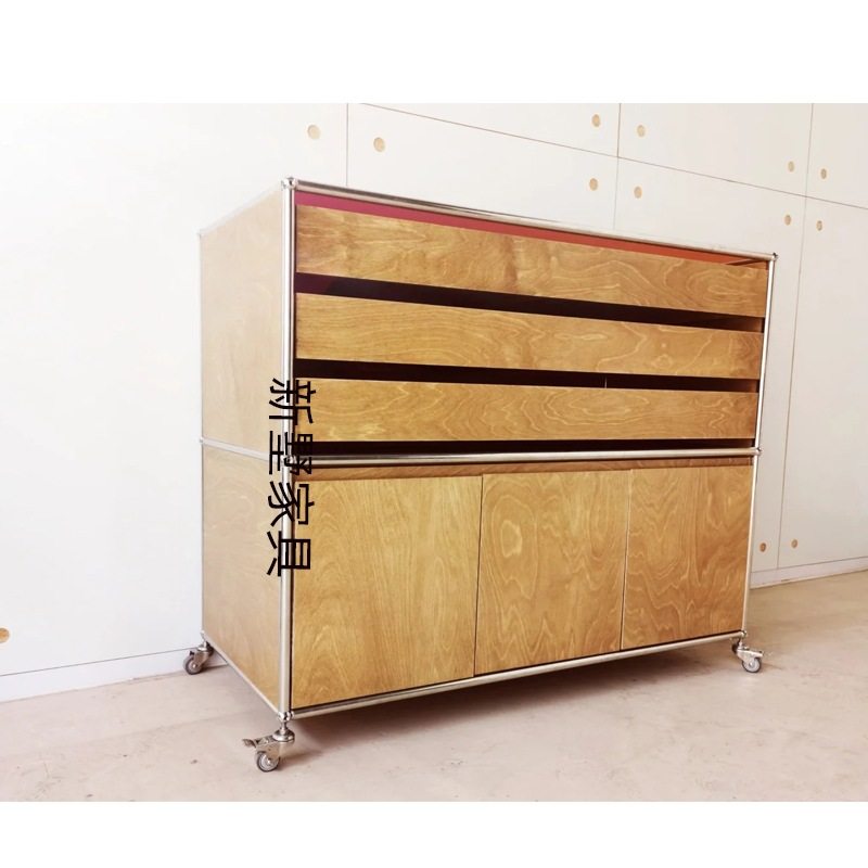 海洋板餐边柜客厅卧室储物柜轻奢床头柜文件柜桦木可移动斗柜,电子元器件市场,电线扎带/束线带,淘宝优惠券,粉丝福利购,淘宝优惠卷