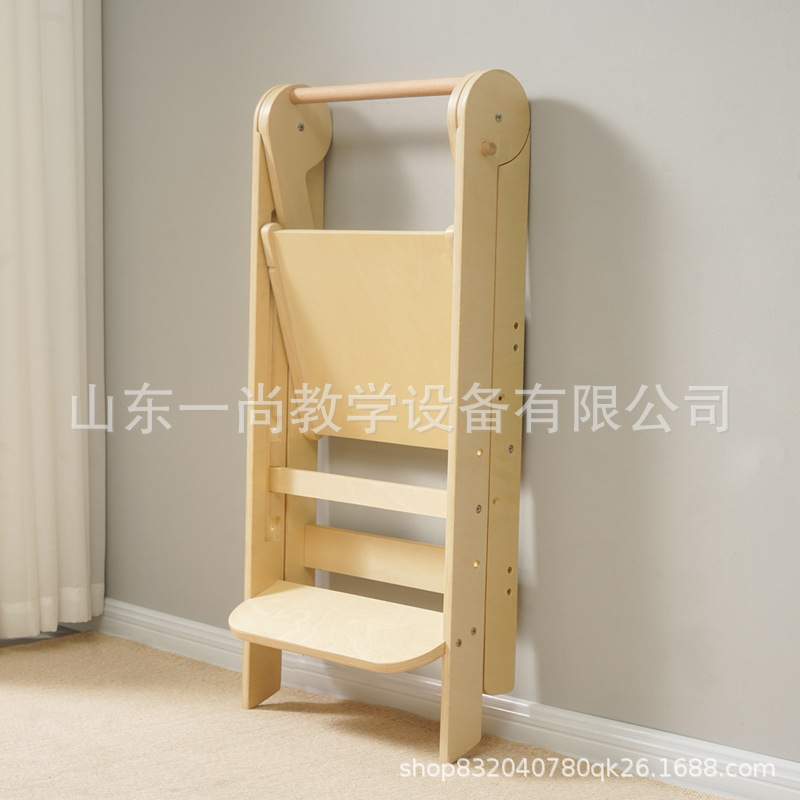 儿童脚踏凳厨房帮手洗手台阶幼儿learning tower宝宝洗漱木学习塔