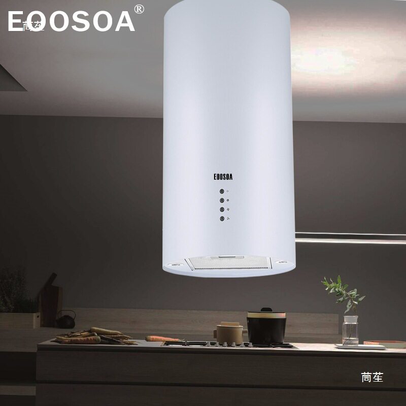 中岛式油烟机T形型开放式厨房中岛台吊式悬挂家用顶吸排抽EOOSOA