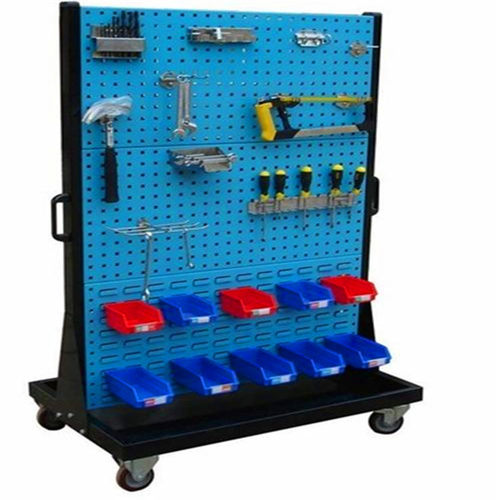 双面移动物料整理架物料塑料盒整理架天津厂家直供挂钩