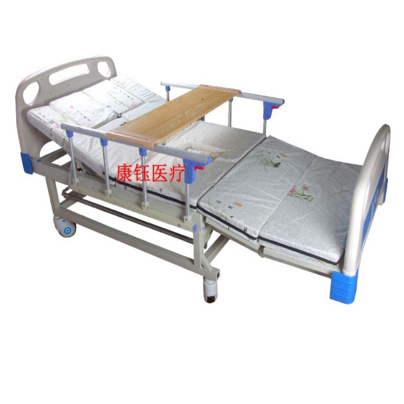 全曲老人翻身床 带便孔可洗头护理床家用床 手动护理床全曲护理床