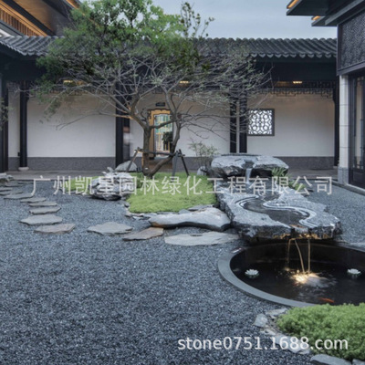 黑山石广州批发 黑山石条石 黑山石定.制水钵 黑山石定.制景石