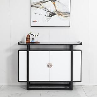 新中式实木玄关柜门厅玄关桌靠墙桌简约现代条案边桌端景台现货