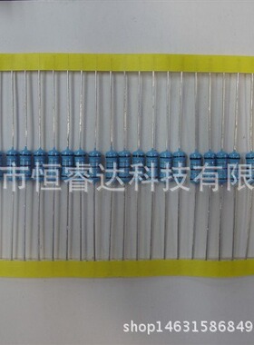 厂家直销散装编带1%直插五色环金属膜电阻2W-0R43 0.43ohm 0.43欧