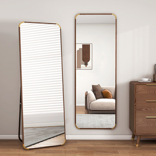 中式挂墙立体玻璃试衣镜子全身镜落地镜家用卧室贴墙壁挂穿衣镜