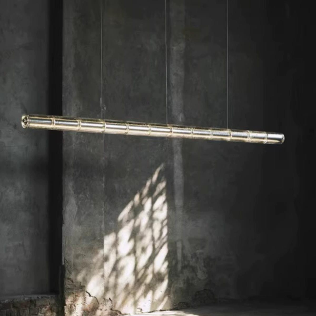 意大利FLOS新款艺术餐厅水晶玻璃灯现代简约高端一字长条茶室吊灯