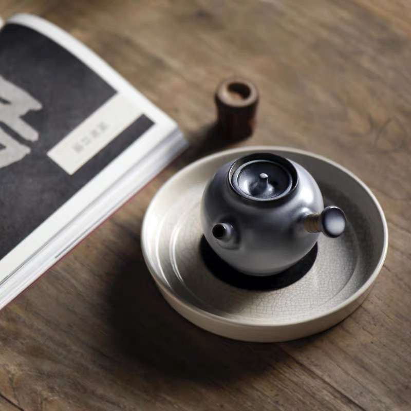 梵山堂陶壶煮水壶千山翠小品壶苏打釉老岩泥泡茶烧水电陶炉侧把壶