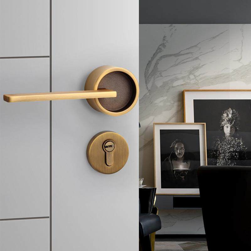 高端奢华执手锁卧室门锁静音门锁现代简约磁吸门锁室内房门锁,电子/电工,接线端子,淘宝优惠券,粉丝福利购,淘宝优惠卷