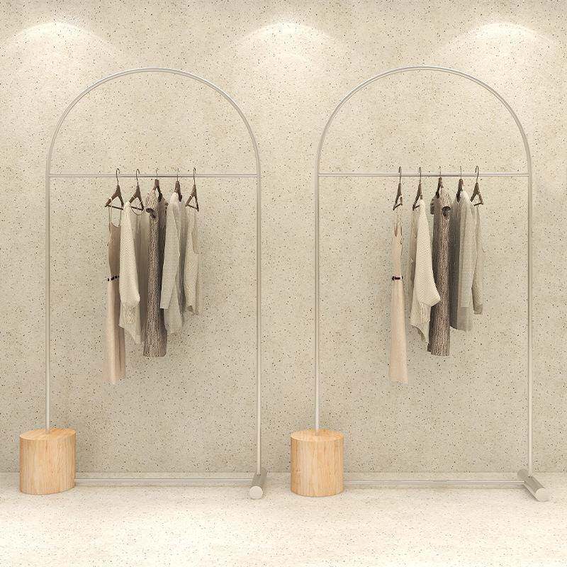 不锈钢服装店展示架落地式女装店铺陈列道具中岛架童装店衣服架子