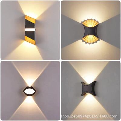 led户外双头壁灯外墙上下照室外防水庭院装饰墙壁灯walllight
