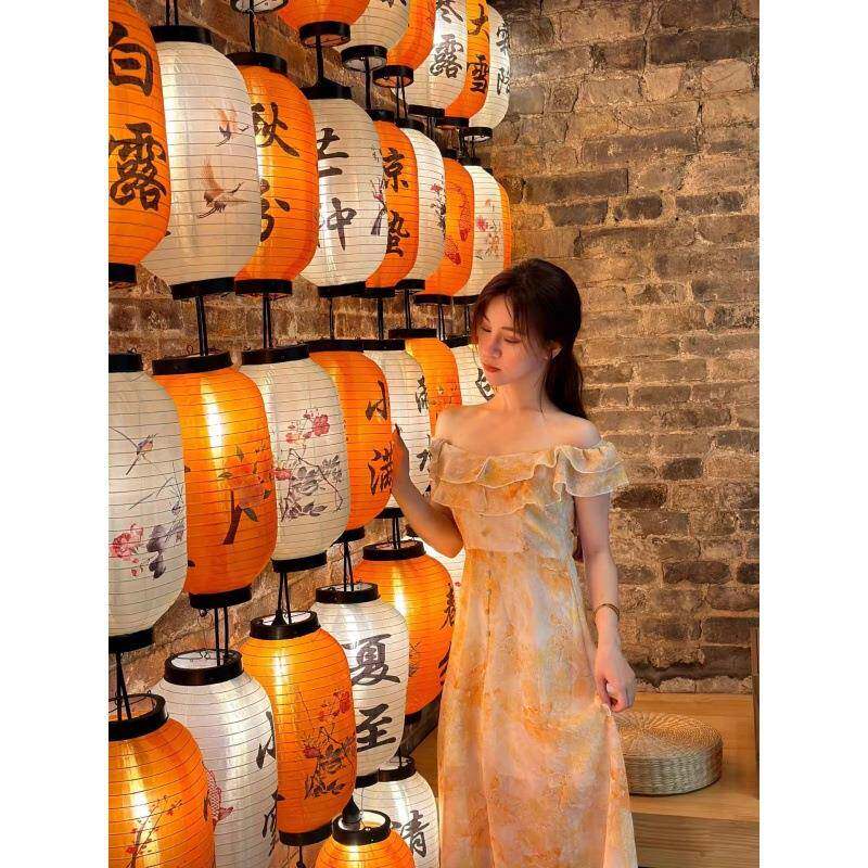 春节元旦户外防水24节气灯笼古风市集装饰连串挂饰发光国风灯笼墙