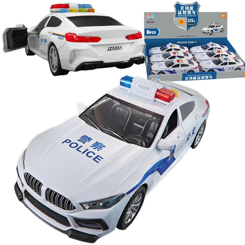 6只会讲故事的警车5552男孩仿真音乐模型益智过家家儿童玩具