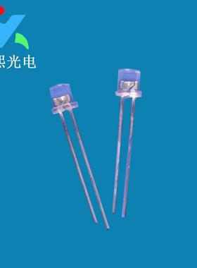 5MM平头黄色LED直插灯珠f5发光二极管灯珠长脚黄灯黄光