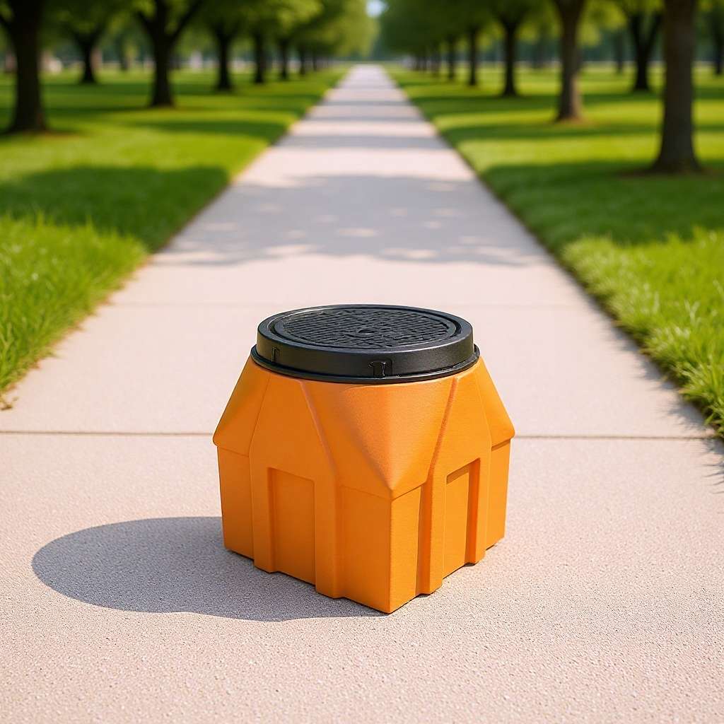 整体式复合树脂井盖检查井玻璃钢弱电手孔井免成品穿线生产