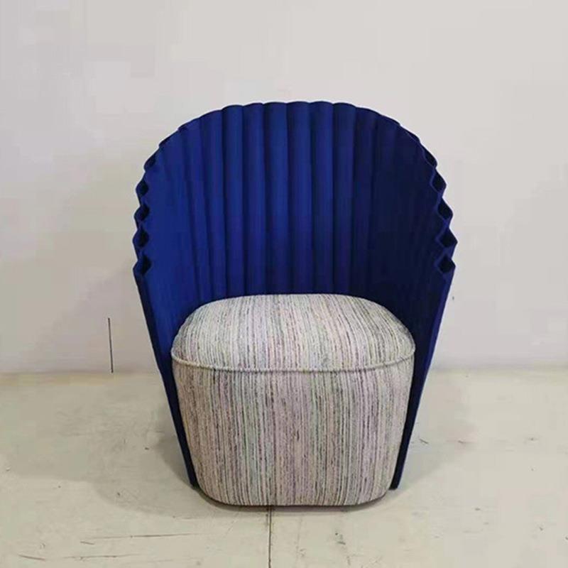 意式极简设计师创意个性单人沙发椅售楼部接待会客椅阳台休闲椅