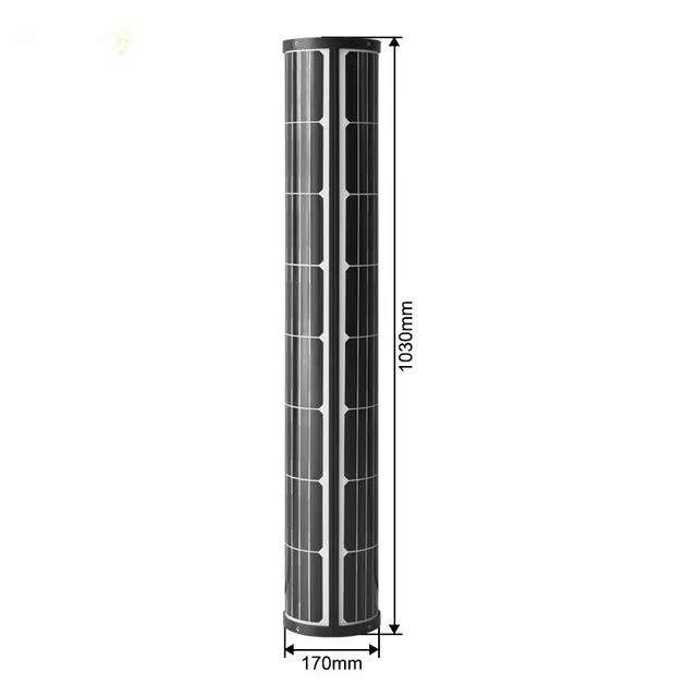 管式太阳能电池板50W 80W 100W150W 路灯杆用圆柱形太阳能电池板
