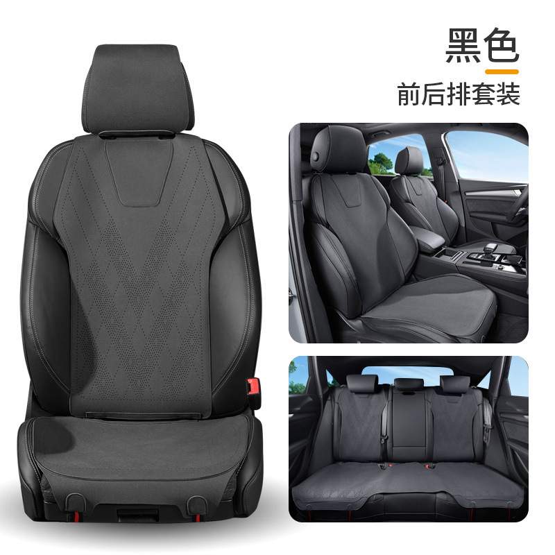 车载座垫适用宝马3系5系7系X1IX3X5LX6X7四季通用翻毛皮汽车坐垫
