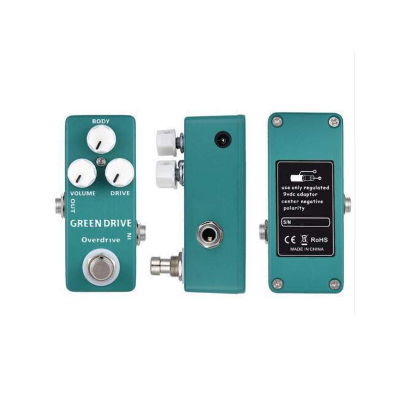 MOSKY GREEN DRIVE电吉他过载迷你单块效果器TS808 TS9风格MINI版