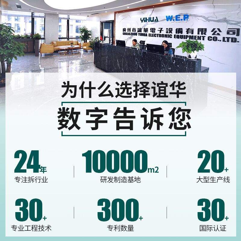 谊华热风拆焊台智能数显焊台二合一热风枪电烙铁焊台