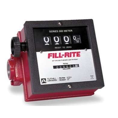 Fill-Rite 4位机械流量计FR901适应液体，柴油燃料，汽油等